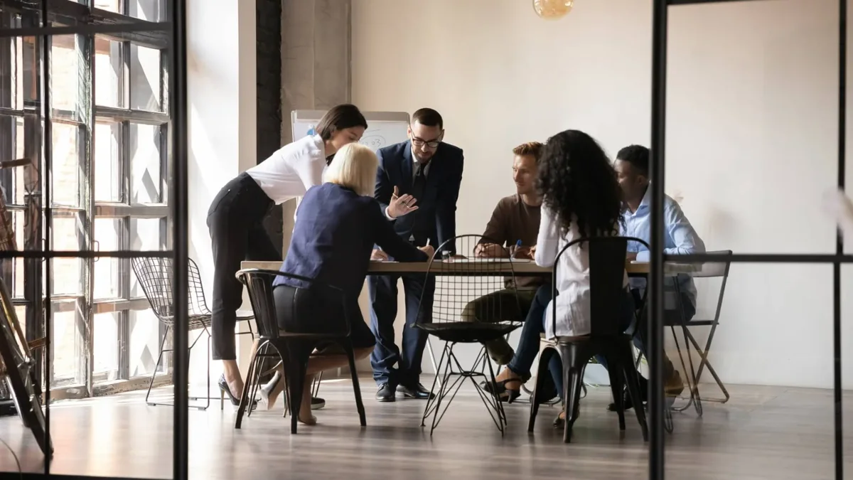 Team collaborating